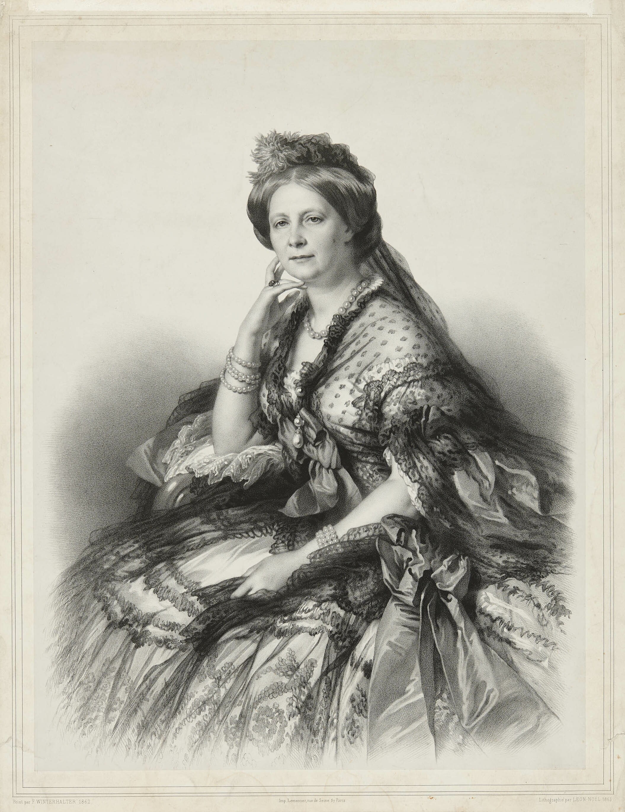 Alphonse-Léon Noël, Bildnis Großfürstin Helena Pawlowna von Russland