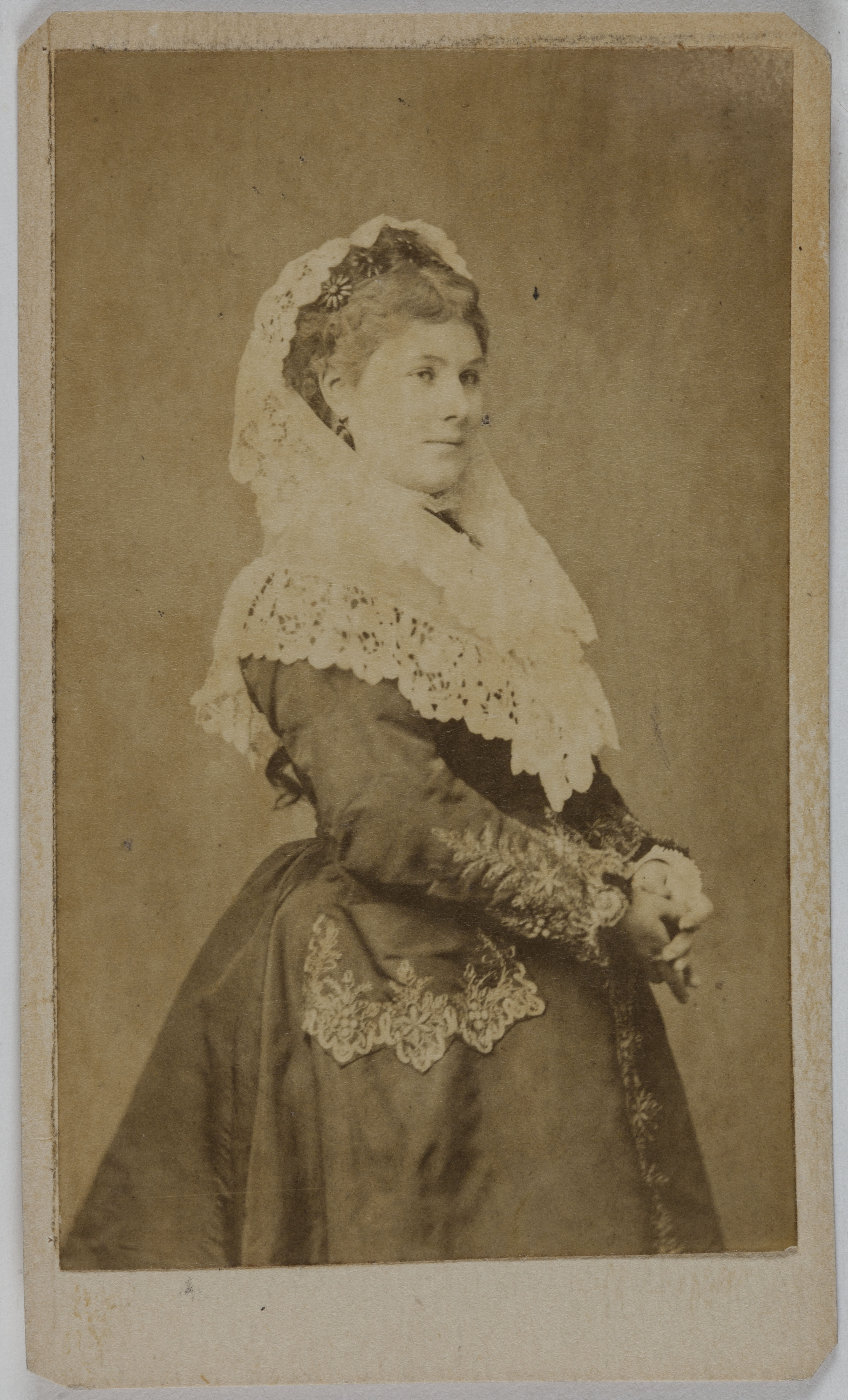 Anonyme, Portrait de Julia Baron (née Jenny Boudin), (vers 1836- ), (actrice)
