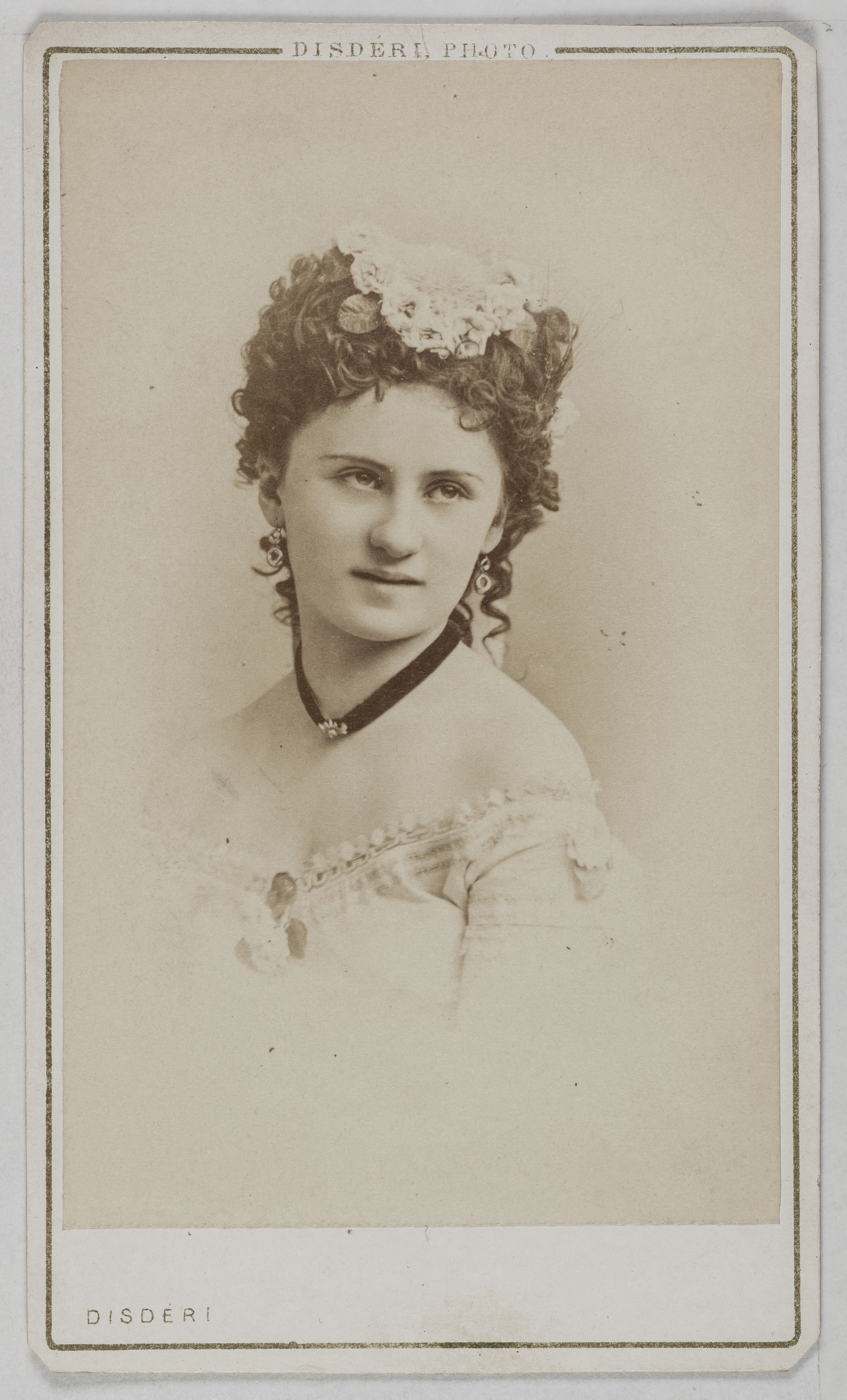 André-Adolphe-Eugène Disdéri, Portrait de Jaworska (danseuse au théâtre de la Gaîté)