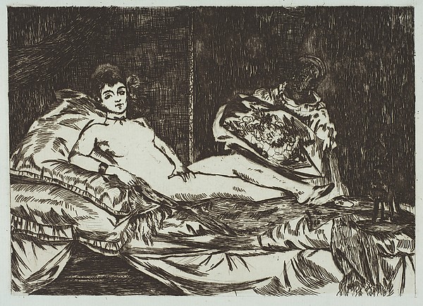 Edouard Manet, Olympia (large plate)