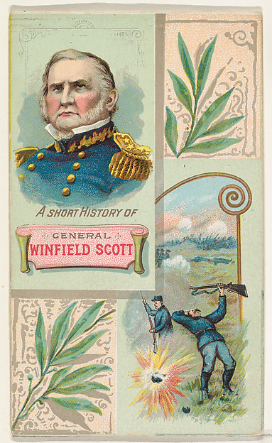 W. Duke, Sons & Co., A Short History: General Winfield Scott, from the Histories of Generals series (N114) issued by W. Duke, Sons & Co. to promote Honest Long Cut Smoking and Chewing Tobacco