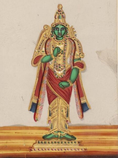 Unknown, One of twelve paintings of Hindu deities.