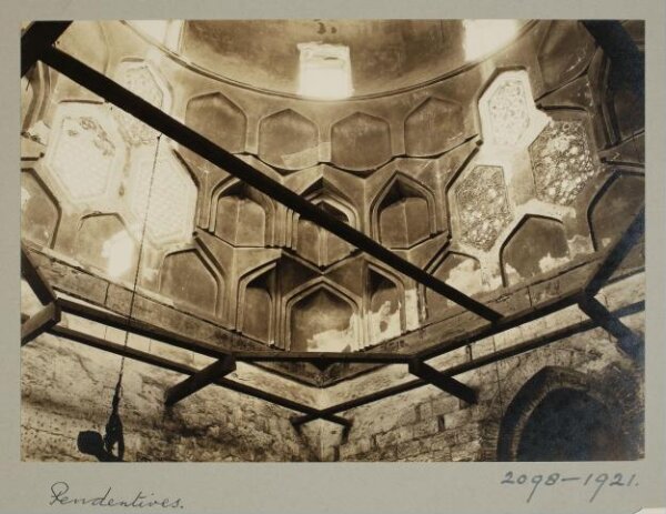 K.A.C. Creswell, Pendentives of dome in the mausoleum of Ayyubid Sultan al-Salih Najm al-Din Ayyub, Cairo