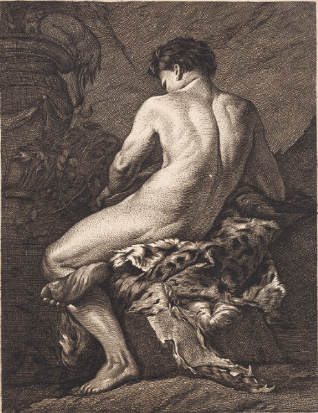 J.F. Clemens, Siddende Bacchus