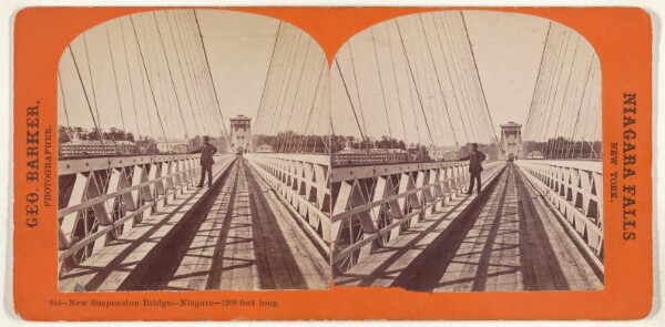 George Barker, New Suspension Bridge - Niagara - 1268 feet long.