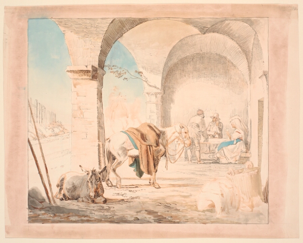 Johan Thomas Lundbye, Scene fra et osteri