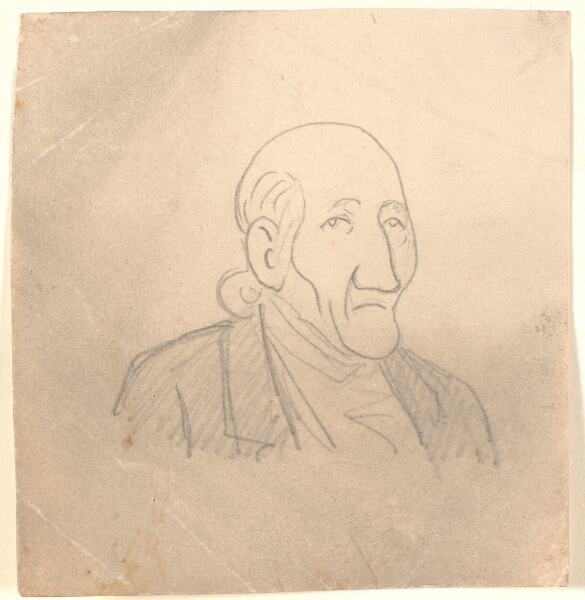 Niels Skovgaard, Karikeret oldingeportræt