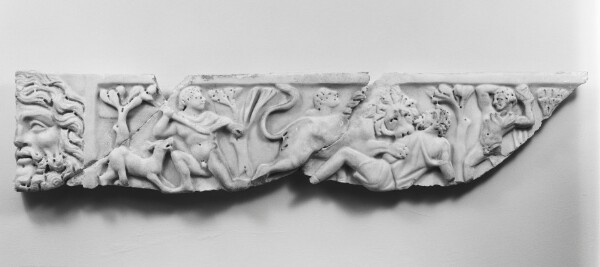 Unknown, Sarcophagus Lid (2 fragments)