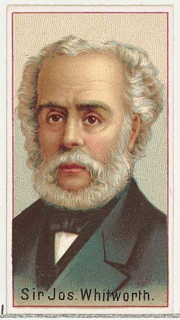 Allen & Ginter, Sir Joseph Whitworth, printer's sample for the World's Inventors souvenir album (A25) for Allen & Ginter Cigarettes