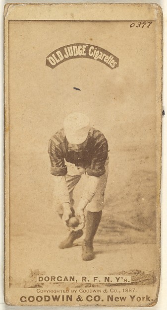 Goodwin & Company, Michael Cornelius Dorgan, Right Field, New York, from the Old Judge series (N172) for Old Judge Cigarettes