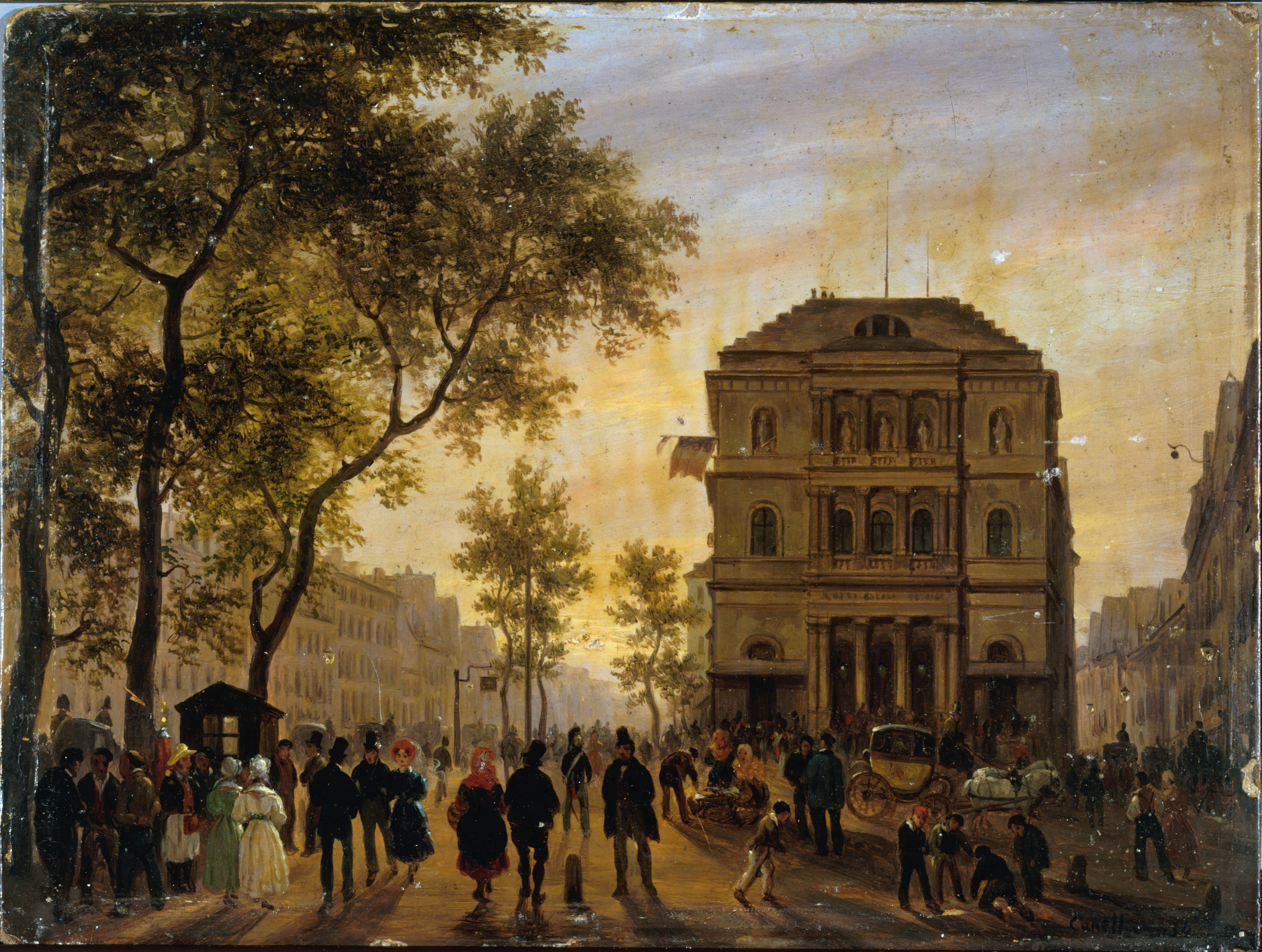 Giuseppe Canella, Le Théâtre de l'Ambigu-Comique et le boulevard Saint-Martin