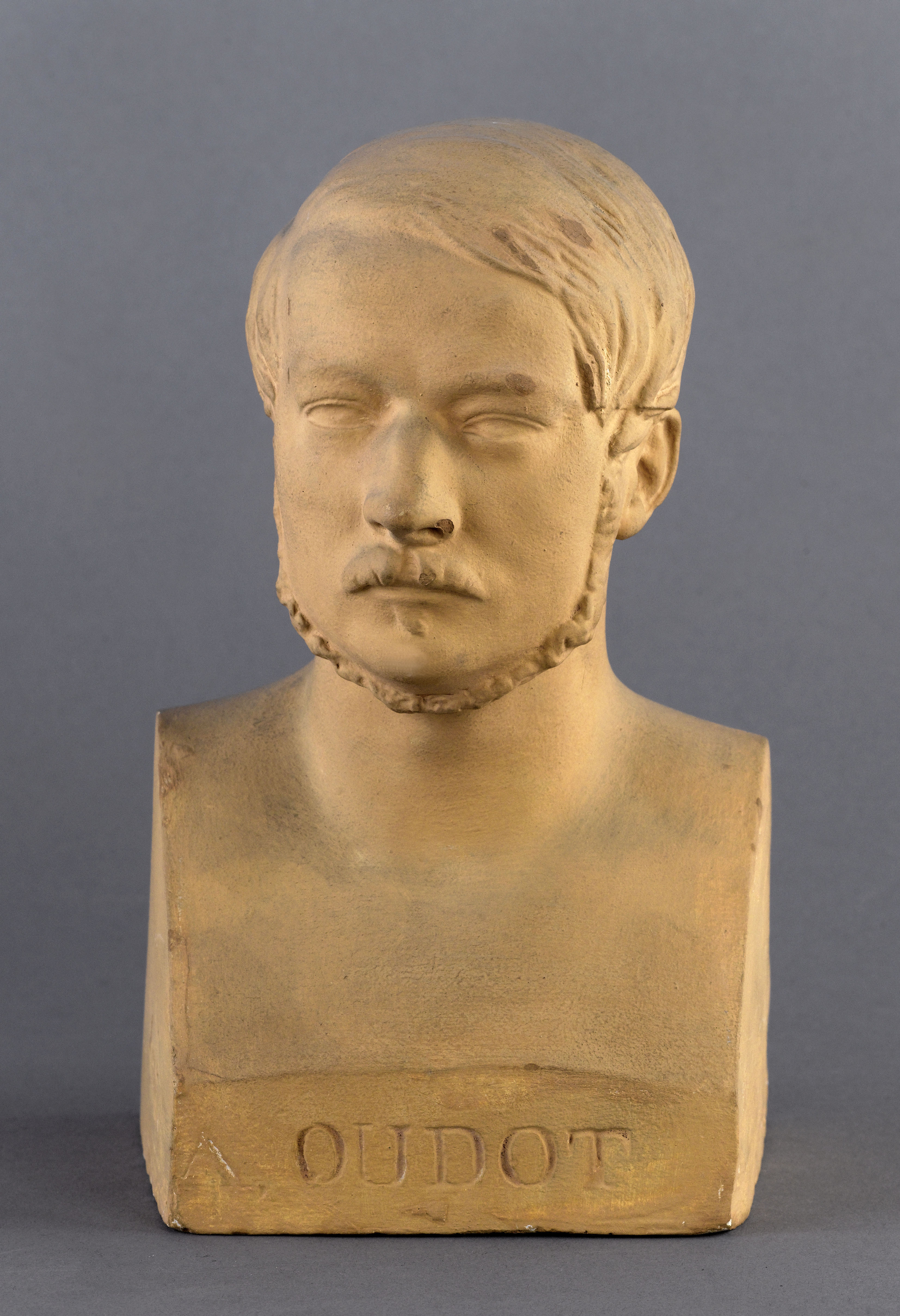 Jean Pierre Dantan, Portrait sérieux du chanteur de charges, Achille Oudot