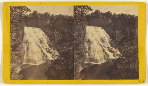 Edward and Henry T. Anthony & Co., Ithaca Fall - 160 feet high - 150 feet broad - View from the North Bank. Fall Creek.