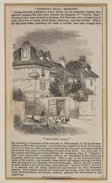 Unknown, Bonner's Hall, Hackney