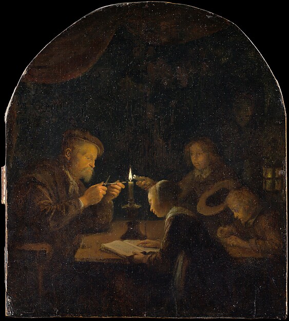 Gerrit Dou, An Evening School