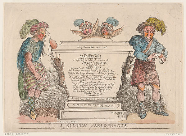 Thomas Rowlandson, A Scotch Sarcophagus
