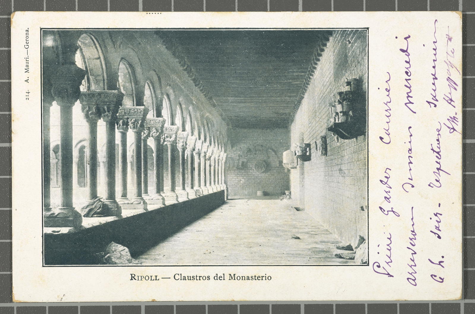 Amadeu Mauri Aulet, Ripoll - Monasterio Claustros