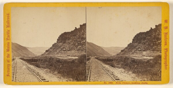 William Henry Jackson, Echo Canon, looking down