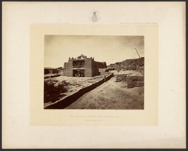 Timothy H. O'Sullivan, Old Mission Church, Zuni Pueblo, New Mexico. View from the Plaza.