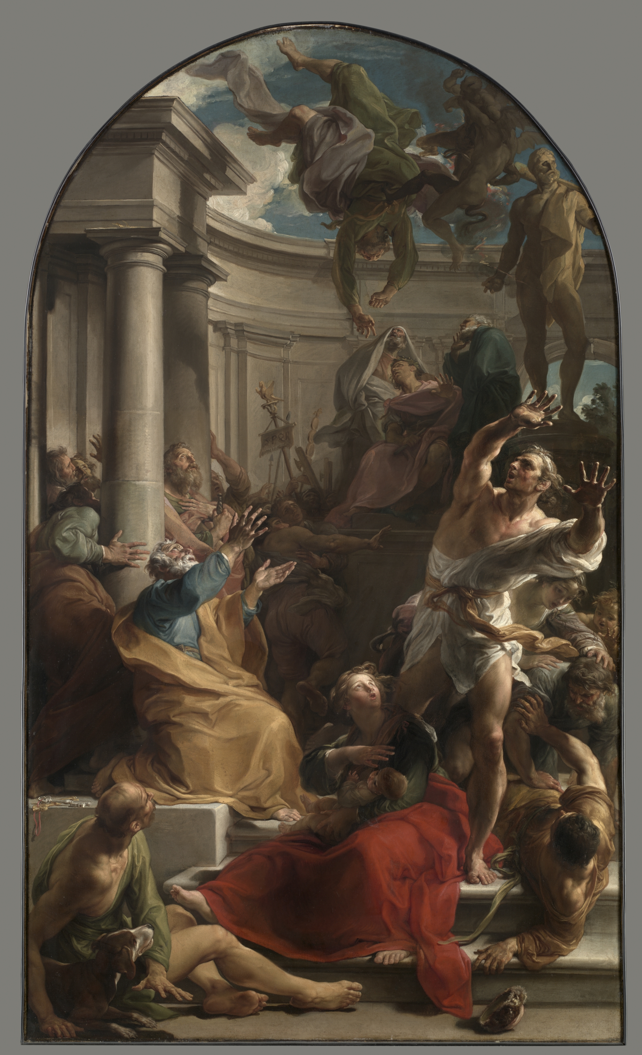 Pompeo Batoni, The Fall of Simon Magus