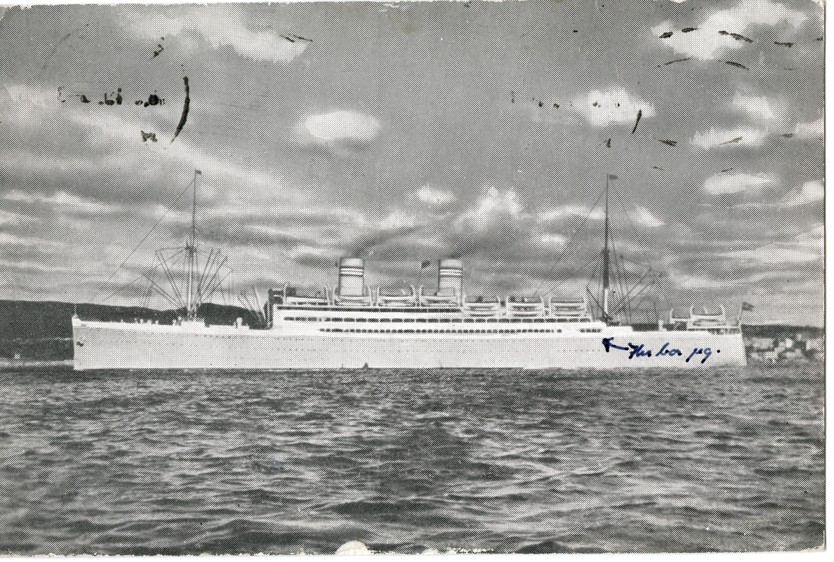 Anders Beer Wilse, Postkort. Cruiseskip langs kysten av Norge.
