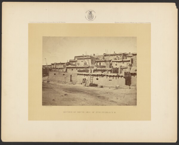 Timothy H. O'Sullivan, Section of South Side of Zuni Pueblo, New Mexico