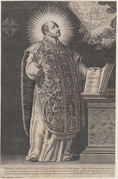 Anonymous, Saint Ignatius Loyola, standing and holding an open book