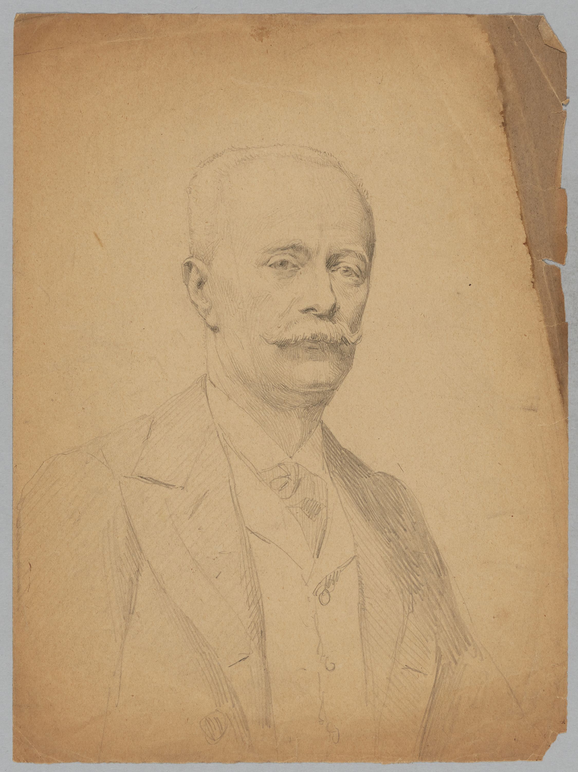 Anonyme, Portrait d'homme, Fonds d’archives graphiques de Maurice Leloir