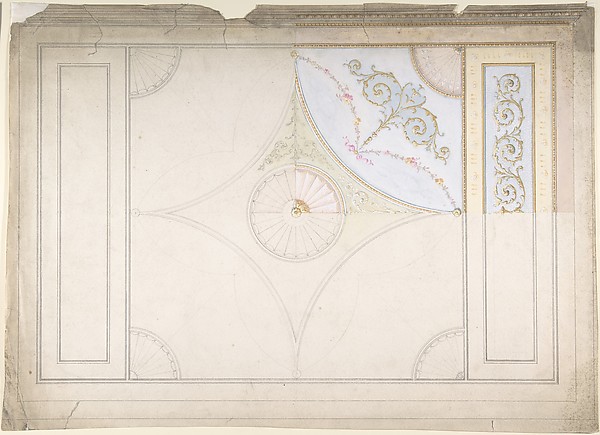 Anonymous, British, 19th century, Ceiling Design