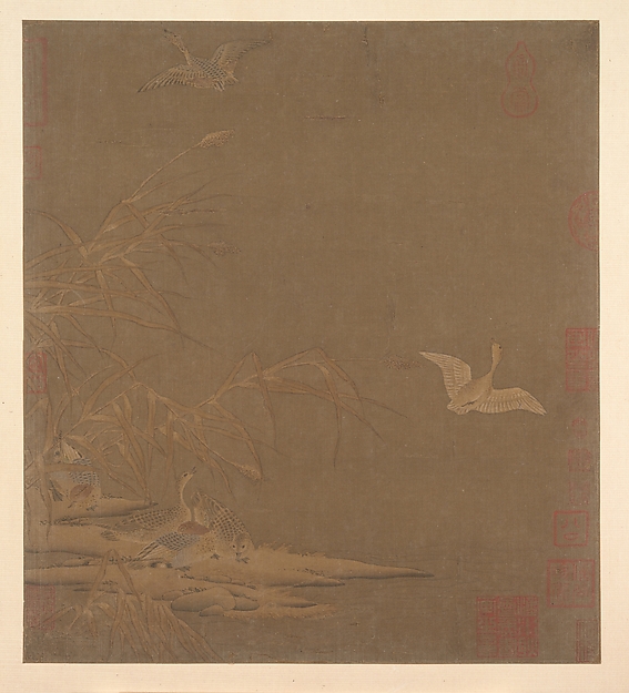 Unidentified artist, Wild Geese in Winter