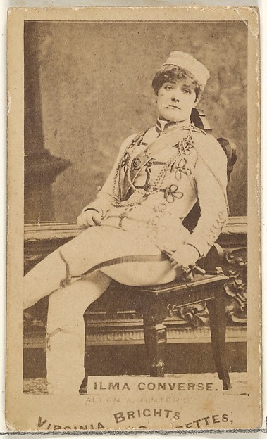 Allen & Ginter, Ilma Converse, from the Actors and Actresses series (N45, Type 1) for Virginia Brights Cigarettes
