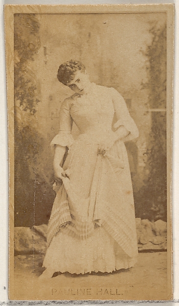 Allen & Ginter, Pauline Hall, from the Actors and Actresses series (N45, Type 8) for Virginia Brights Cigarettes