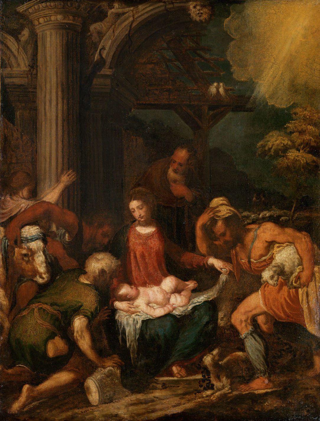 Andrea Schiavone, Adoration of the Shepherds