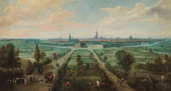 Jan Wildens, Panoramic View of Antwerp from the East
