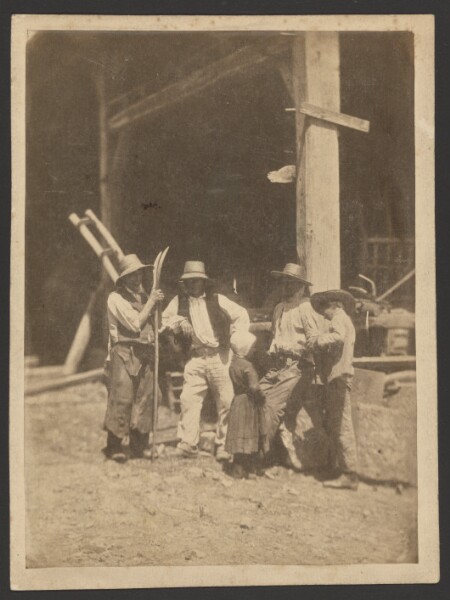 Unknown, [Group of men and children]
