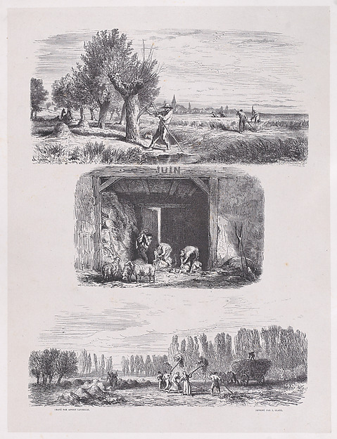 Charles Jacque, June, from "Album of Rustic Subjects"