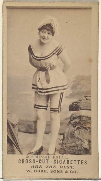 W. Duke, Sons & Co., Card Number 302, Bessie Royal, from the Actors and Actresses series (N145-3) issued by Duke Sons & Co. to promote Cross Cut Cigarettes