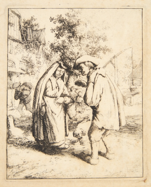Adriaen van Ostade, Mand og kvinde i samtale