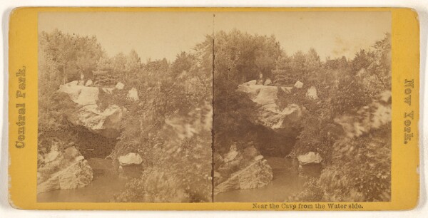 Unknown, Near the Cave from Water side. Central Park, New York.
