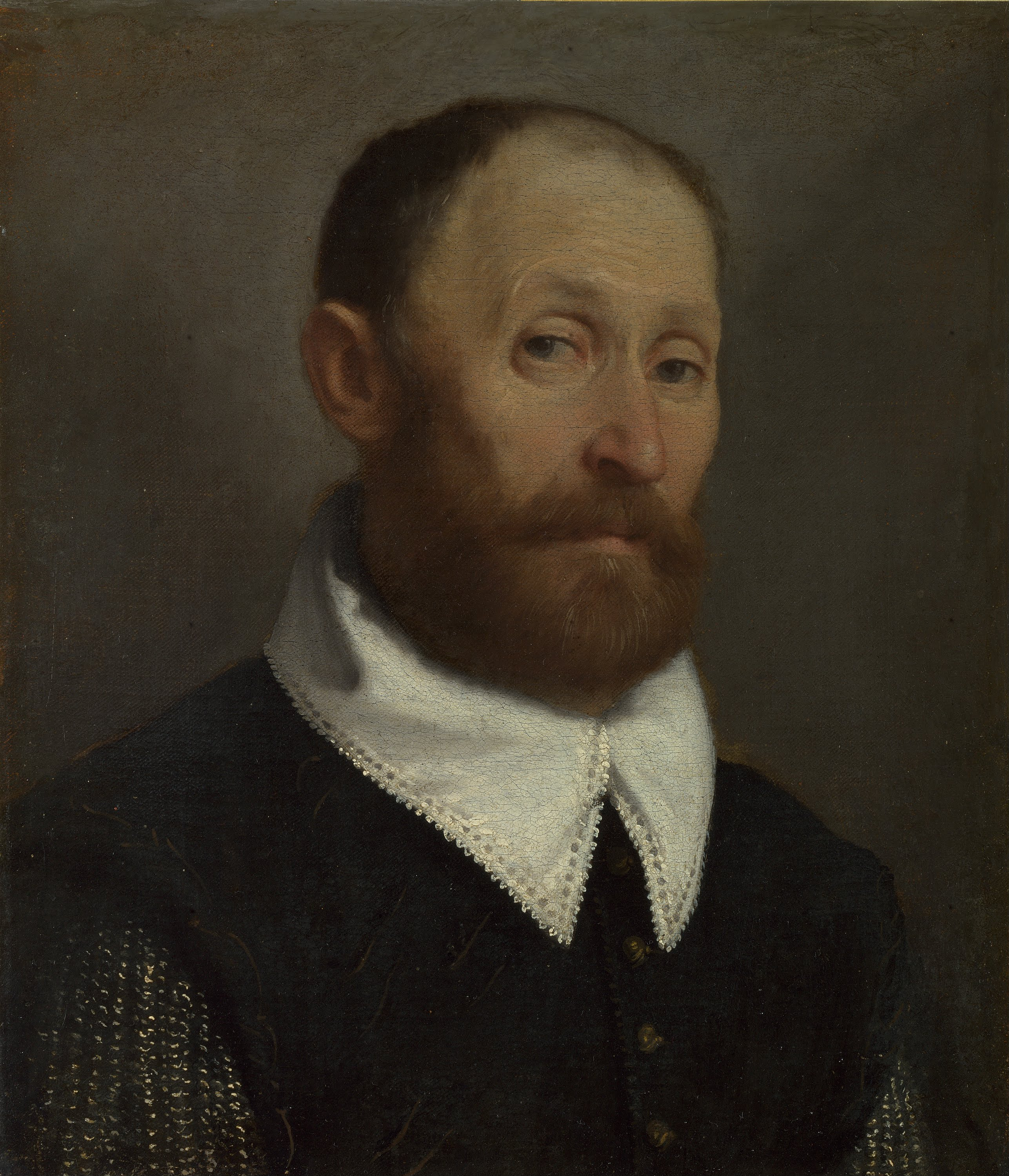 Giovanni Battista Moroni, Portrait of a Man with Raised Eyebrows