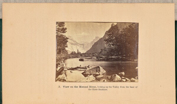 Eadweard J. Muybridge, View on the Merced River, looking up the Valley