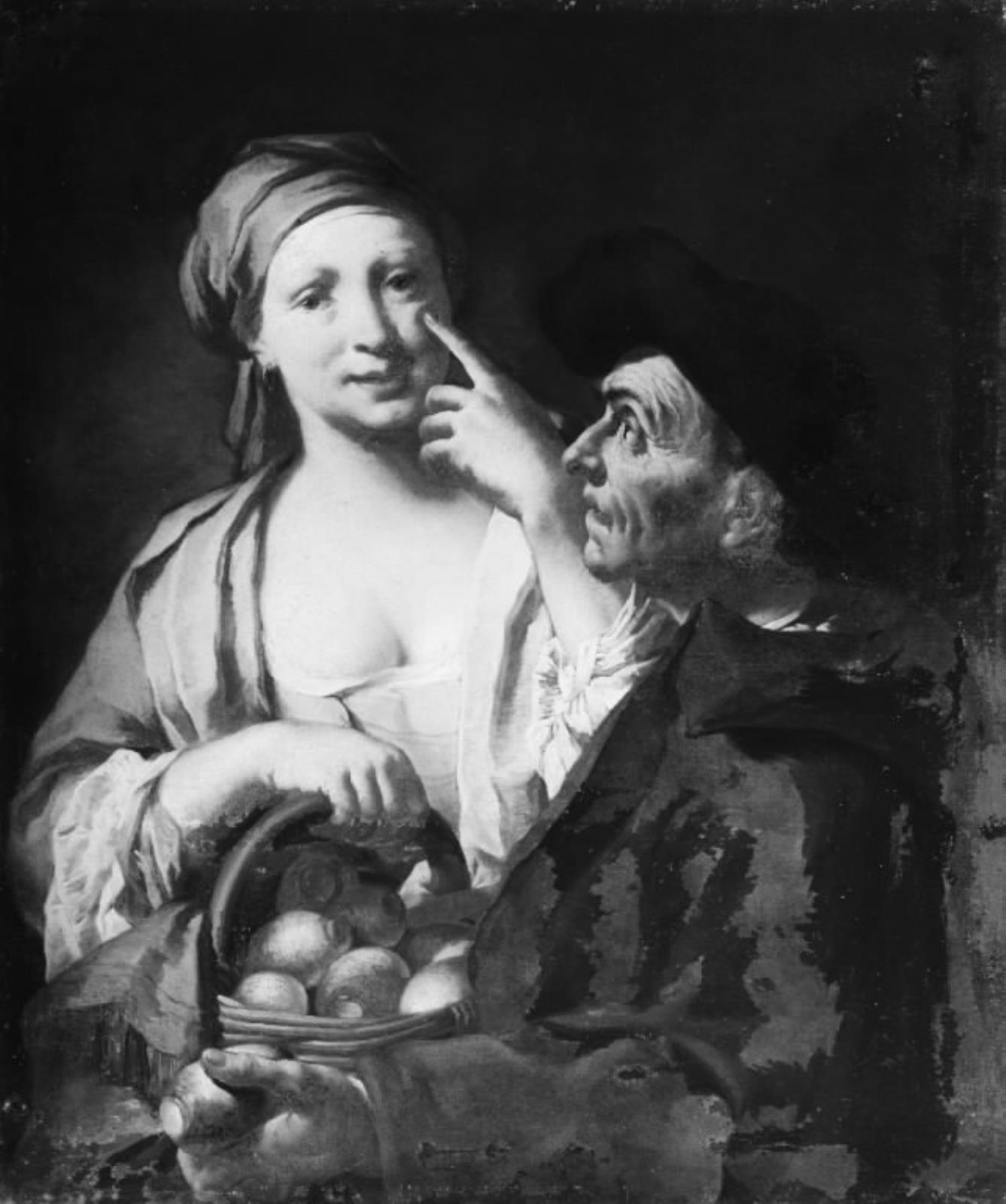 Domenico Maggiotto, En pige med roer i en kurv