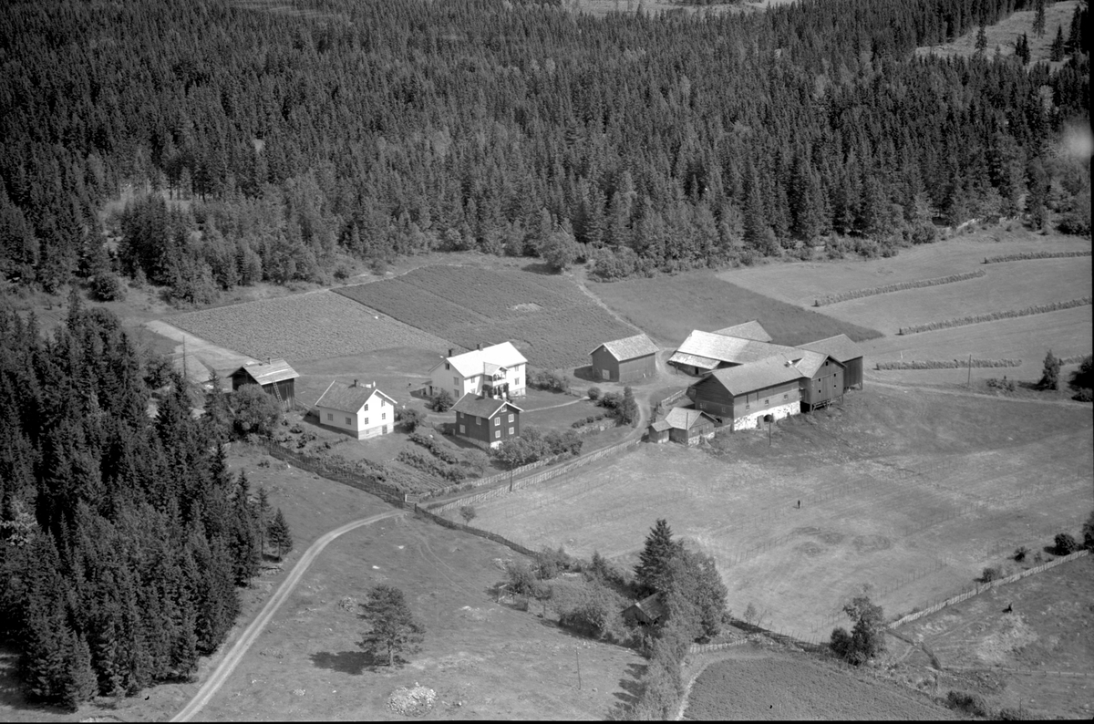 Anno Domkirkeodden, Flyfoto av Solberg gard, Brøttum, Ringsaker.