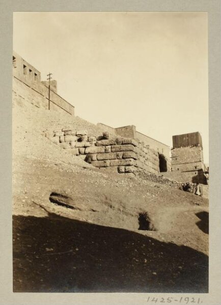K.A.C. Creswell, South end with remains of earlier extension in the Citadel of Salah el-Din, Cairo