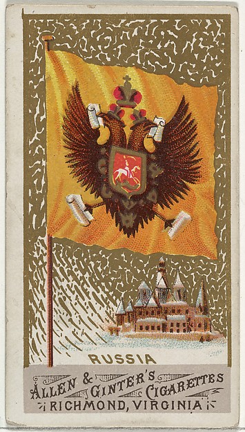 Allen & Ginter, Russia, from Flags of All Nations, Series 1 (N9) for Allen & Ginter Cigarettes Brands