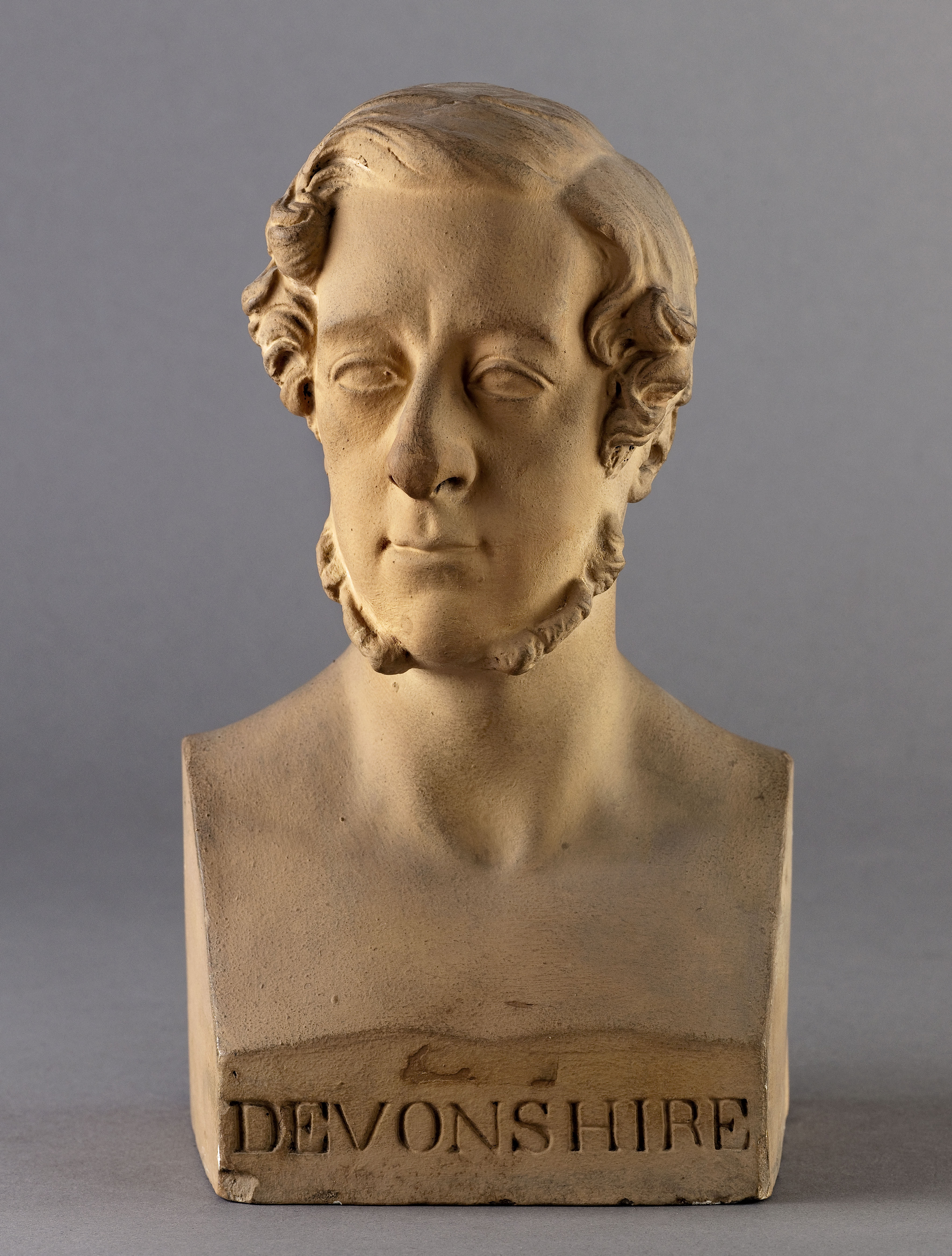Jean Pierre Dantan, Portrait sérieux du Grand Chambellan, William-George Spencer, duc de Devonshire (1790-1858).