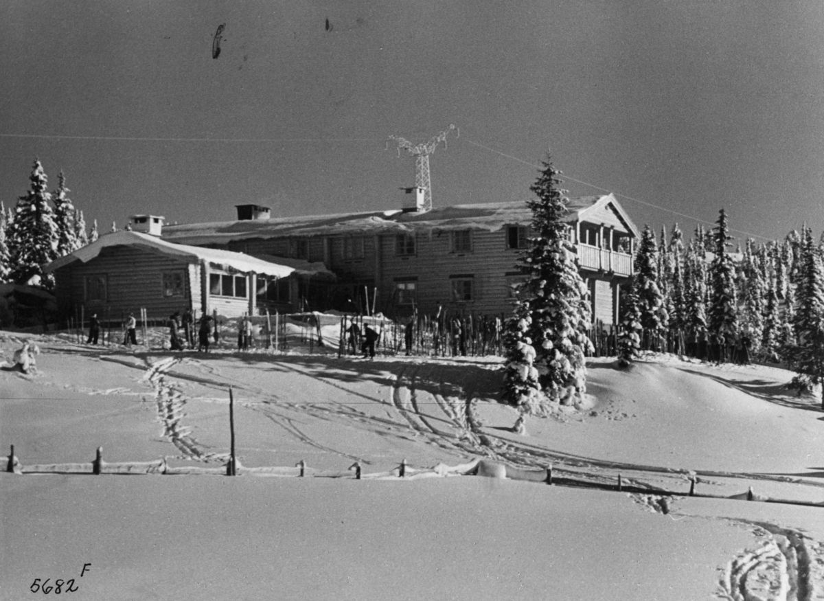 Anders Beer Wilse, Lovliseter, Nordmarka, Vinter, Sno, Friluftsliv/Sport, Ski