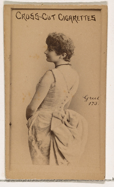 W. Duke, Sons & Co., Card Number 173, Grub, from the Actors and Actresses series (N145-1) issued by Duke Sons & Co. to promote Cross Cut Cigarettes