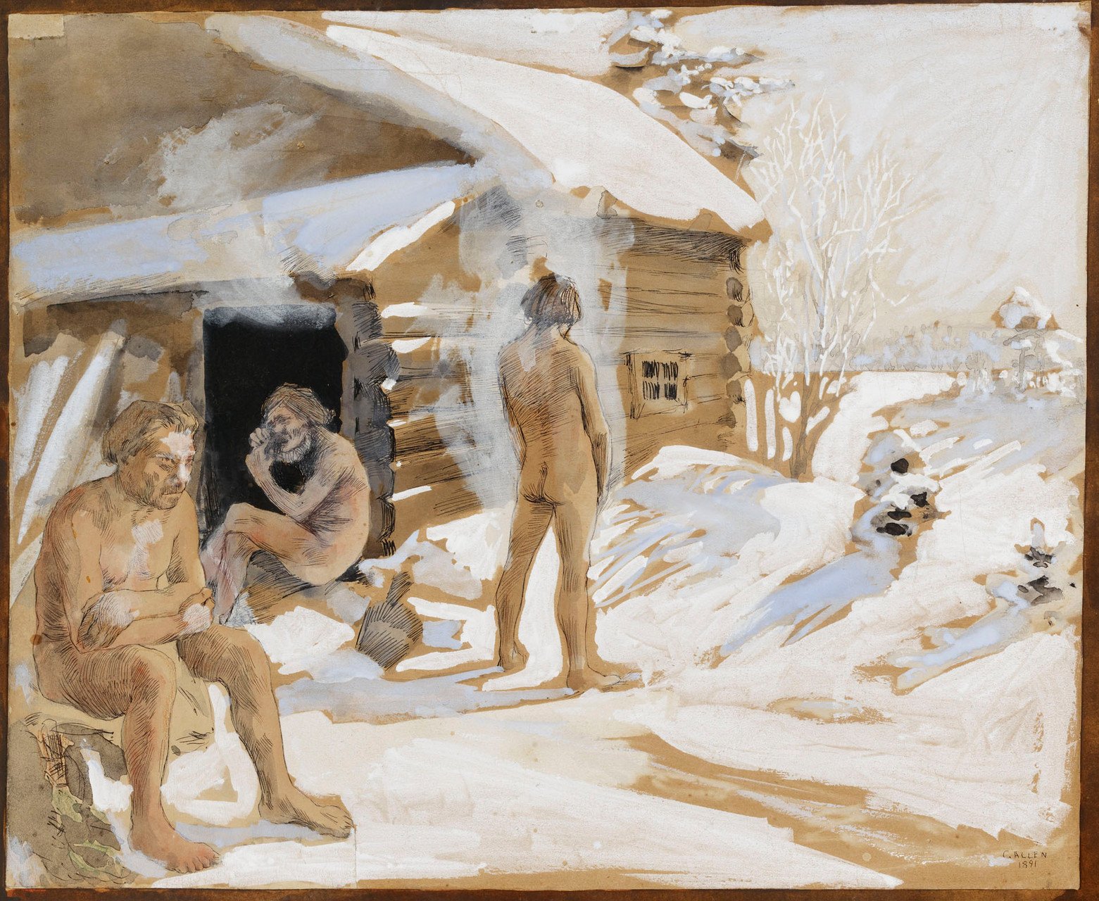 Akseli Gallen-Kallela, Outside the Sauna