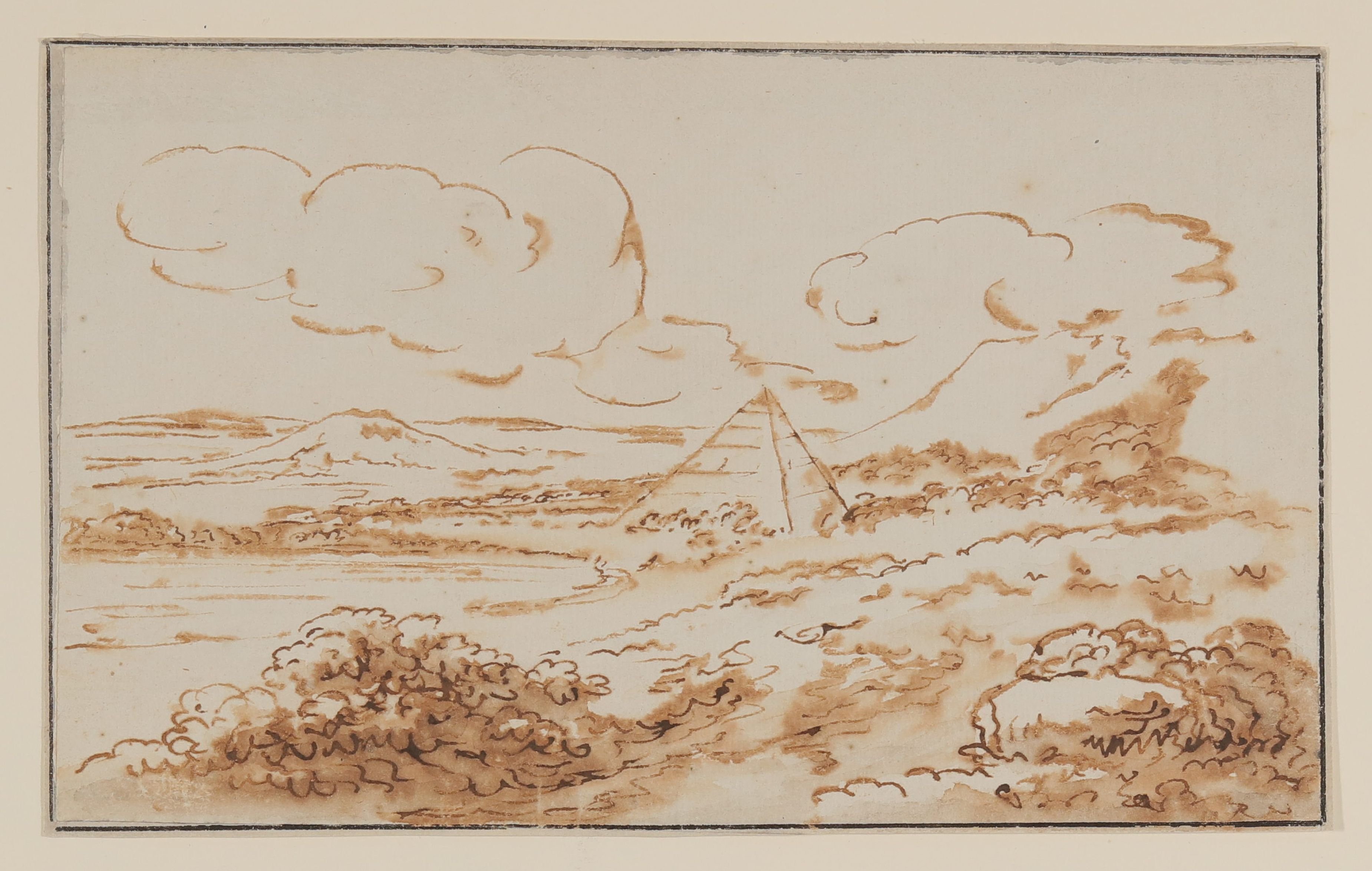 Johann Wolfgang von Goethe, Pyramide am Ufer eines Sees